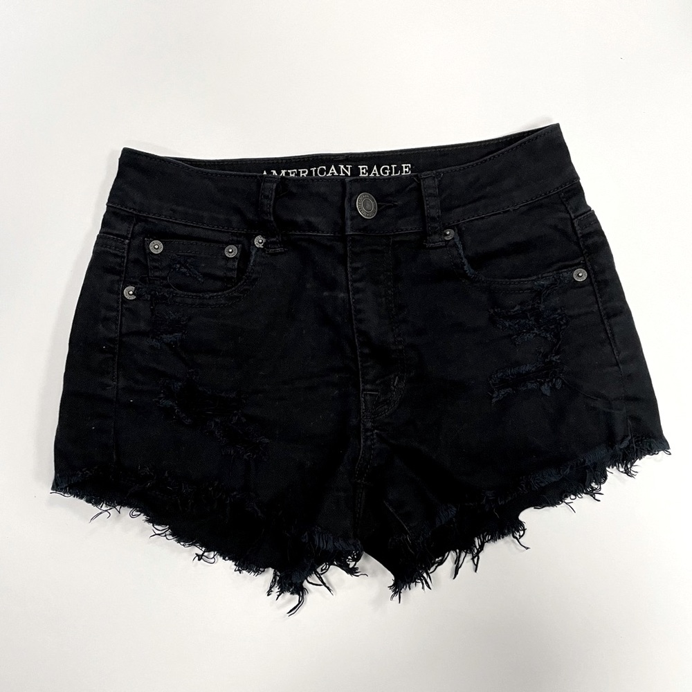American Eagle Women’s Black Denim Shorts